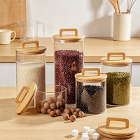 Emballage personnalisable avec logo, récipient de stockage pour la conservation de la fraîcheur des grains de café, bocal en verre avec joint d'étanchéité et couvercle