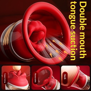 En gros Lip Desire Masturbateur Féminin <span class=keywords><strong>à</strong></span> Ventouse pour Seins, Massage des Seins, Léchage de Langue, Inhalaation, Vibration, Orgasme Clitoridien Buccal - Product Image 1