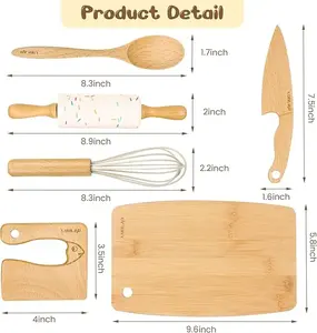 Jeu <span class=keywords><strong>de</strong></span> rôle en bois Montessori pour enfants, batterie <span class=keywords><strong>de</strong></span> <span class=keywords><strong>cuisine</strong></span>, <span class=keywords><strong>jeux</strong></span> éducatifs, jouets pour garçons et filles - Product Image 6