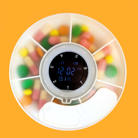 Smart pour distributeur automatique de pilules Bluetooth avec rappel d'alarme Boîte de rangement intelligente pour pilules de santé