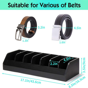 Expositor de Cinturones de Bambú Personalizado, Organizador de Pared y Cajón, con Ganchos para Corbatas, Precio Directo de Fábrica - Product Image 4