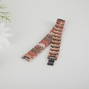 Wholesale Popular Red <strong>Copper</strong> Magnetic Health Therapy Energy Bracelet <strong>Men</strong> Fashionable <strong>Bangles</strong> - Product Image 4