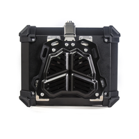 Moto Top Case Aluminium Moto Coffre Étanche Queue Boîte avec Serrure Casque Bagages Rangement pour Scooter Universel