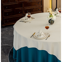 Fournitures d'usine en gros, nappes de table d'hôtel personnalisées, nappe de table à manger en polyester, imperméable, durable, banquet, restaurant