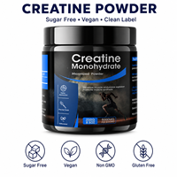 Créatine monohydrate en poudre micronisée, renforce l'immunité, augmente la masse musculaire, compléments pré-entraînement, étiquette claire, fabricant pour adultes