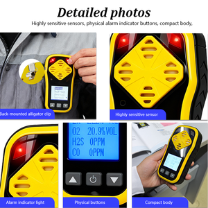 เครื่องตรวจจับก๊าซหลายชนิดแบบพกพา 4-in-1 สำหรับใช้ในอุตสาหกรรม พร้อมสัญญาณเตือนด้วยเสียง/แสง/การสั่นสะเทือน ใช้พลังงานจากแบตเตอรี่ ตรวจจับก๊าซ <span class=keywords><strong>NH3</strong></span> และก๊าซไวไฟ - Product Image 3