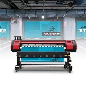 Impresora ecosolvente con cabezal de impresión XP600, etiqueta de vinilo de lona, impresora de banner flexible, en venta