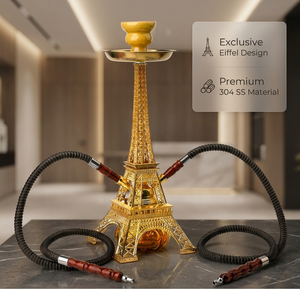 Ensemble de chicha arabe, design <span class=keywords><strong>Tour</strong></span> Eiffel, accessoires pour chicha - Product Image 1
