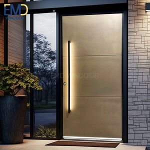 Porte d'entrée moderne en fibre de verre avec <span class=keywords><strong>cadre</strong></span> en profilé d'aluminium - Product Image 4