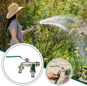 <span class=keywords><strong>Robinet</strong></span> de <span class=keywords><strong>Jardin</strong></span> <span class=keywords><strong>Double</strong></span> Sortie en Laiton GreenRain avec Leviers, <span class=keywords><strong>Robinet</strong></span> d'Irrigation Extérieur pour Machine à Laver, <span class=keywords><strong>Robinet</strong></span> de <span class=keywords><strong>Jardin</strong></span> pour Usage Domestique - Product Image 3