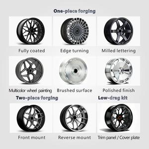 Nouvelles jantes en alliage de voiture forgées <span class=keywords><strong>18</strong></span> <span class=keywords><strong>pouces</strong></span> Finition bronze noir chromé Design multi-rayons 5x114.3 PCD Jantes en alliage d'aluminium - Product Image 5