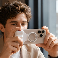 Pegangan Fotografi Ponsel Nirkabel dengan Dudukan Magnetik untuk Vlogging Luar Ruangan