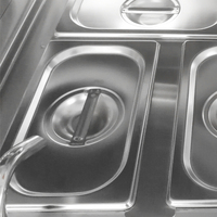 Équipement de cuisine de restaurant, équipement de buffet, bain-marie électrique, présentoir chauffant pour la restauration