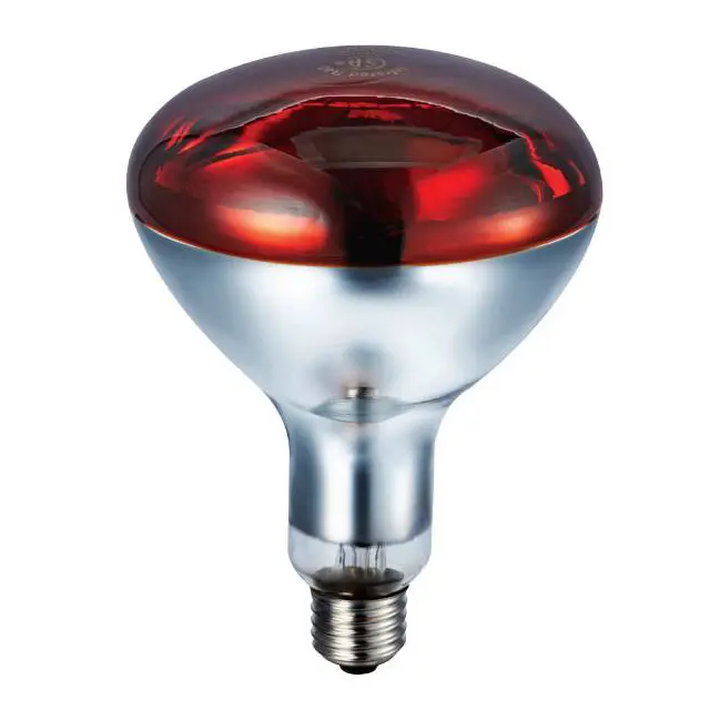 Đèn Hồng Ngoại Vật Lý Trị Liệu Sưởi Ấm Ánh Sáng Bulb 250 Wát R40 Ruby Cứng Glass Bulb 120V Sản Xuất Tại Hàn Quốc Cho Chăm Sóc Sức Khỏe Và Cơ Thể