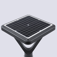 Lampe solaire LED tout-en-un étanche IP65 avec détecteur de mouvement pour jardin, en aluminium moulé sous pression, pour villa et cour