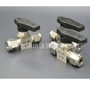 Válvula de Bola de Paso Recto de Doble Compresión DN6mm de Acero Inoxidable 304 Estilo Americano para Panel, Venta al por Mayor de Fábrica - Product Image 3