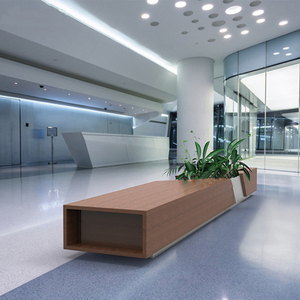 Custom Bulk Public Seating Durable Frp Planter <b>Stools</b> for Residential Compound Green Belt - Product Image 1
