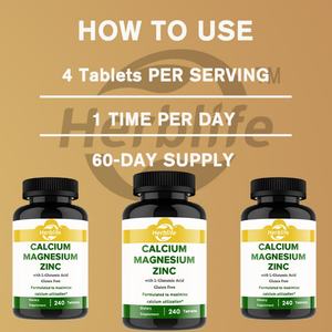 Venta Caliente OEM - Personalizable - Calcio, Magnesio y Zinc con Ácido L-Glutámico, Suplemento Dietético para el Soporte Óseo - Sin Gluten - Product Image 2