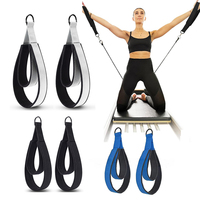 Bande de Pilates réglable avec deux options de longueur, sangle robuste pour la protection sportive et l'entraînement physique