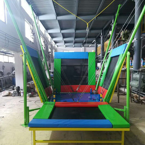 ธุรกิจขายร้อนกลางแจ้งยูโรสแตนเลส4 In 1 <span class=keywords><strong>Bungy</strong></span> กระโดดบันจี้จัมแทรมโพลีนที่มีเชือกสำหรับเด็ก - Product Image 3