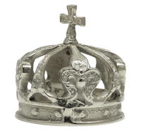 Couronne en métal mariée reine luxe roi et reine couronne décorative qualité supérieure maison et table couronne décorative en aluminium