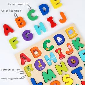 Juguetes Educativos Creativos y Divertidos, Rompecabezas de Letras del Alfabeto ABC de Madera Segura, Rompecabezas de Números - Product Image 4