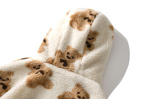 Felpa da donna con cappuccio spessa inverno e autunno cartone animato con cerniera felpa tascabile in Stock - Product Image 5