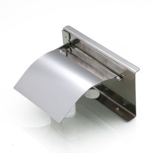 Porte-papier toilette carré noir en acier inoxydable Saint Ruijia, sans perçage, pour hôtel, accessoires de salle de bain, support de mouchoirs OEM ODM - Product Image 2