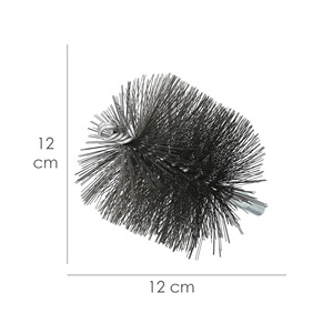 Spazzola per Pulizia Tubi in Acciaio 120 mm M12 - Product Image 2