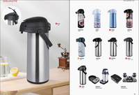 Pichet à air sous vide isolé à double paroi en acier inoxydable pour la maison, thermos extra large de voyage, pot à air avec logo personnalisé