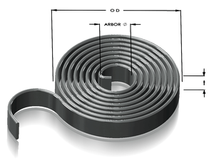 Lò Xo Cuộn Dây Đồng Hồ Xoắn Ốc Xoắn Ốc Dây Dẹt Bền Có Thể Thu Vào Lớn Tùy Chỉnh Nhà Máy - Product Image 2