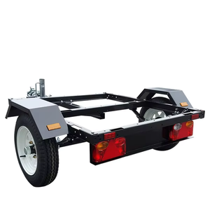 Remolque de Alta Eficiencia para ATV Agrícola, <span class=keywords><strong>Carro</strong></span> Volquete con Diseño de Caja Cerrada, Soporte de <span class=keywords><strong>Rueda</strong></span> <span class=keywords><strong>Jockey</strong></span>, Herramientas de Jardinería, Equipo de Camping, Carga - Product Image 2