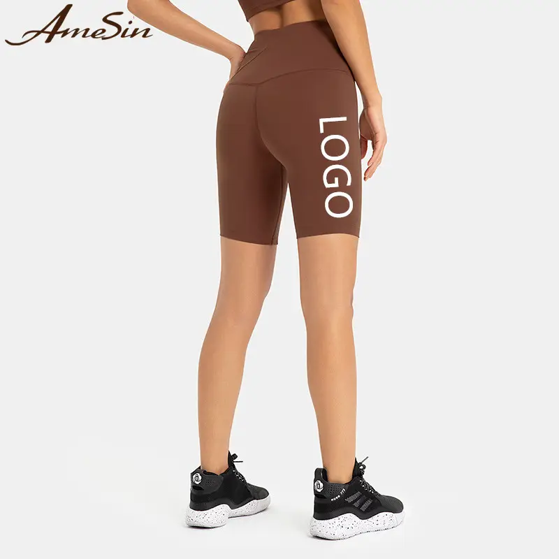 2023 Summer Biker Shorts Butt Lift Custom Logo Yoga Shorts Para Mujer For Women