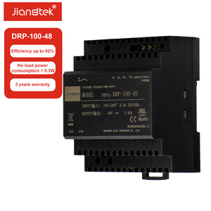 Jiangtek DRP-100-48 100W 48V 1.92A <span class=keywords><strong>OVC</strong></span> III 4000Vac ระบบแยกไฟฟ้า 92.5% ประสิทธิภาพสูง รูปทรงขั้นบันได ราง DIN แหล่งจ่ายไฟอุตสาหกรรม - Product Image 2