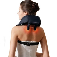 Appareil de massage électrique chauffant Shiatsu pour le dos et les épaules, sans fil, mains libres, relaxation des tissus profonds