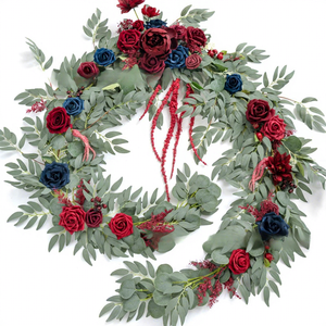 Ghirlande <span class=keywords><strong>di</strong></span> Fiori Artificiali in Seta <span class=keywords><strong>di</strong></span> Eucalipto Verde, <span class=keywords><strong>Decorazioni</strong></span> Floreali per Tavoli, Matrimoni, Lauree, <span class=keywords><strong>Halloween</strong></span> - Product Image 4