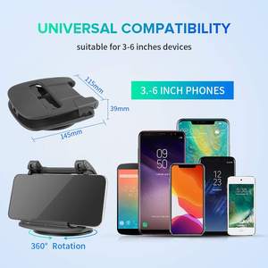 Support de contrôle central Offre Spéciale nouveau Design créatif Navigation horizontale monté sur véhicule voiture tableau de bord support de téléphone portable support - Product Image 4