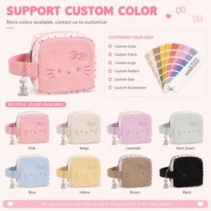 Custom Corduroy Mini Crossbody <b>Bag</b> <b>for</b> <b>Women</b> Cute Cartoon Shoulder <b>Bag</b> Small Cosmetic <b>Pouch</b> with Adjustable Strap OEM ODM - Product Image 5