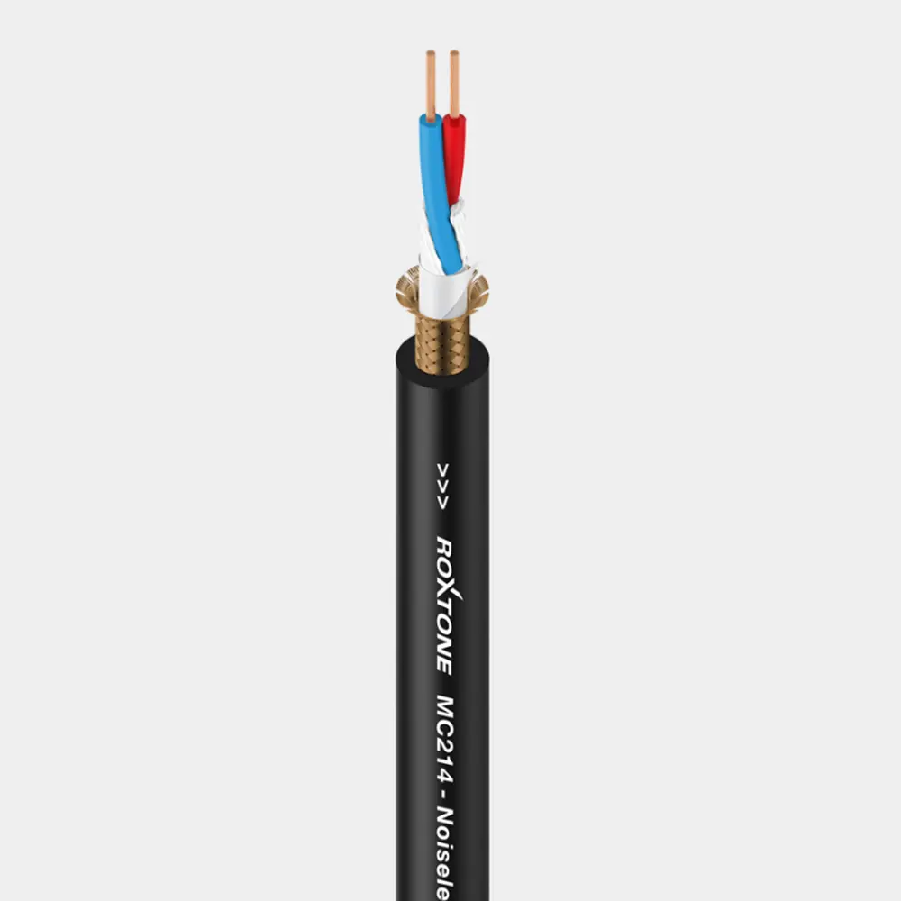ROXTONE MC214 kabel patch seimbang, untuk pemasangan 22AWG 2x0.14mm