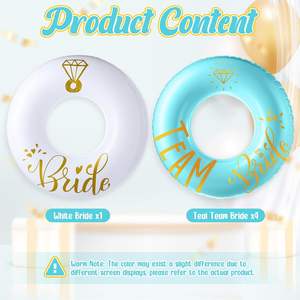 5pcs 48 ''Tubes de <span class=keywords><strong>piscine</strong></span> gonflables en PVC Funny Bride Pool Flotteurs pour adultes Bachelorette Party Décorations - Product Image 2