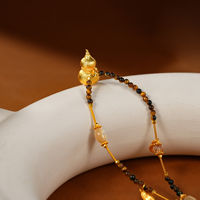 Collier pendentif gourde en alliage et résine doré marron pour femme TANGPEI, bijoux de mode