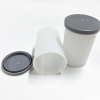 Boîtiers plastiques fournis par l’usine, calibre 35 mm, canisters de film blancs avec couvercles gris – Vides
