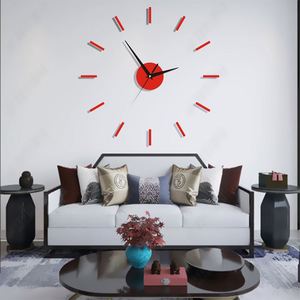 Horloge murale 3D minimaliste en acrylique, horloge numérique silencieuse sans cadre, montres à quartz pour la décoration de la maison et du bureau - Product Image 1