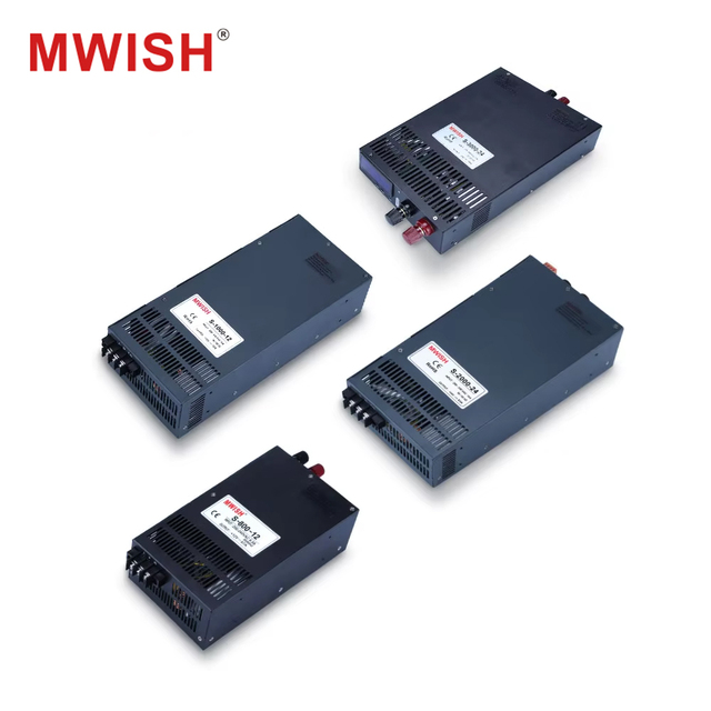 MWISH S-700W-3000W Variable Adjustable Switching Power Supply 12V 24V 36V 48V DC Output for Equipment Testing Aging Industrial