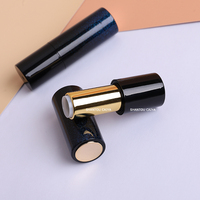 Ensemble de tubes de rouge à lèvres magnétiques, rechargeables, unique, personnalisé, rond, vide, pailleté, noir, blanc, brillant, mat, emballage pour rouge à lèvres, 12.1mm