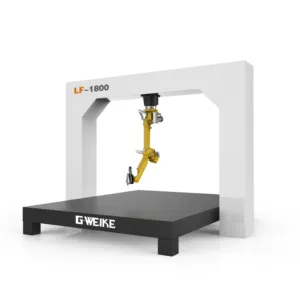 Gweike 1500w lengan robot robot otomatis terbaru IPG Raycus CNC mesin pemotong laser serat lengan 3d untuk logam