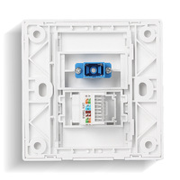 Conector de fibra óptica RJ45, panel de pared, salida impermeable