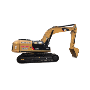 Excavadora de cadenas CAT 320D usada, unidad original, con cazo de excavación, excavadora de construcción en venta - Product Image 1