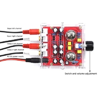 ZYSY XH-A201 HiFi 6J1 Classe A Préamplificateur à Tubes à Gaz Complet avec Châssis en Acrylique