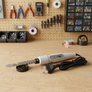Fer à souder HC0112 avec une grande pointe plate | Outil rotatif électrique à cordon avec lame métallique à tige droite pour une coupe de précision - Product Image 2